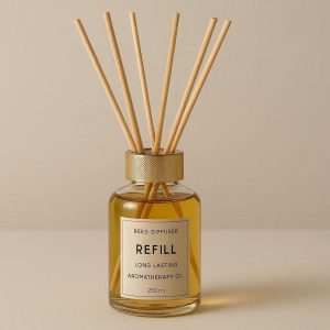 8 Luxury Rattan Reed Diffuser Refill Bottle Long Lasting Liquid Aromatherapy Oil Home Office Refresh Scent Supply